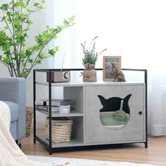 TU MESITA - Mueble para Gatos Bronco Color Gris