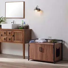 TU MESITA - Casa Mueble para Gatos Miltón color Marrón