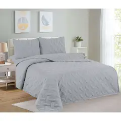 CASATEX - Cubrecama King + Juego de Sábanas 100% Algodón - 5 piezas