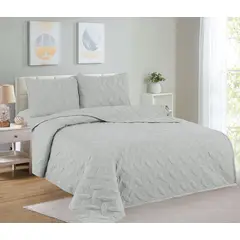 CASATEX - Cubrecama King + Juego de Sábanas 100% Algodón - 5 piezas