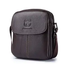 BULLCAPTAIN - - Morral de Cuero Mate DJB-07-CF Café