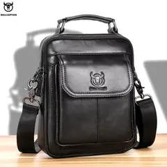 BULLCAPTAIN - - Morral de Cuero DJB-049-BK - Negro