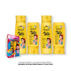 SKALA - 2 Unidades Shampoo 350ml+ Acondicionador Almidón de Maíz Expert 200ml