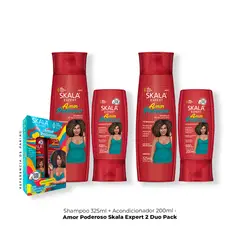 SKALA - 2 Unidades Shampoo 350ml + Acondicionador Amor Poderoso Expert 200ml