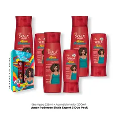 SKALA - 3 Unidades Shampoo 350ml+ Acondicionador Amor Poderoso Expert 200ml