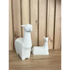 MAP DESIGN HOME - Adorno Juego de Alpacas Decor Blanco