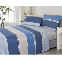 VENEZIA - JUEGO DE SÁBANAS VENNEZIA CALIFORNIA 1.5 PLZ 100 % ALGODÓN