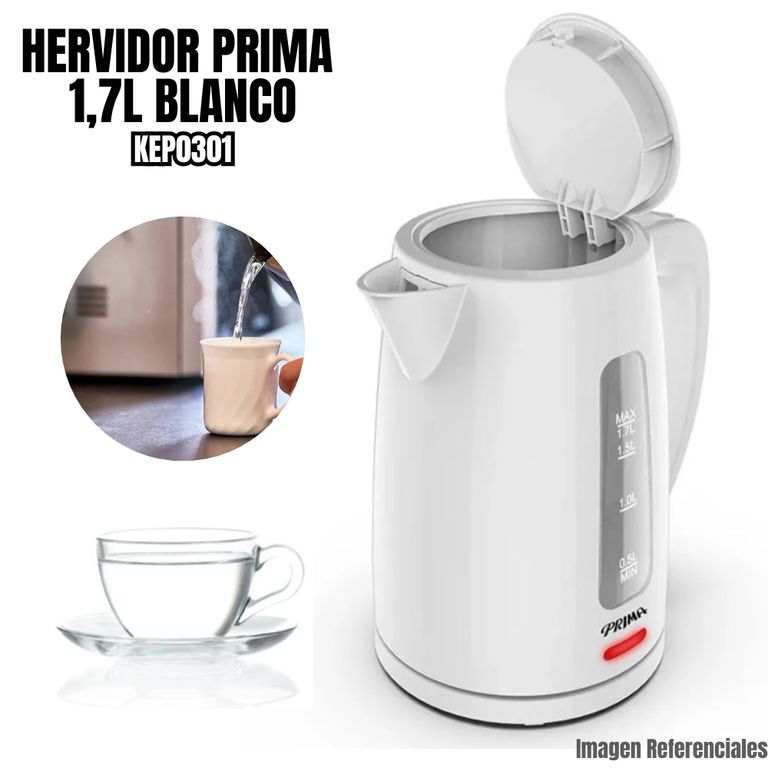 Hervidor Electrico Blanco KEP0301 PB