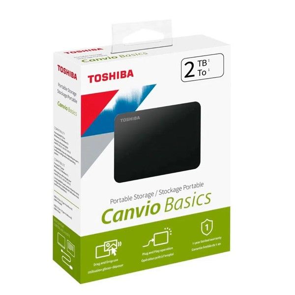 Disco Externo 2TB Canvio Basics USB 3.2