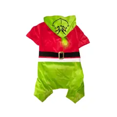 GENERICO - Enterizo navideño para mascotas perros gatos grinch talla 3
