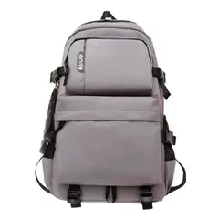 GENERICO - Mochila impermeable multifuncional gris para estudio negocios y ocio