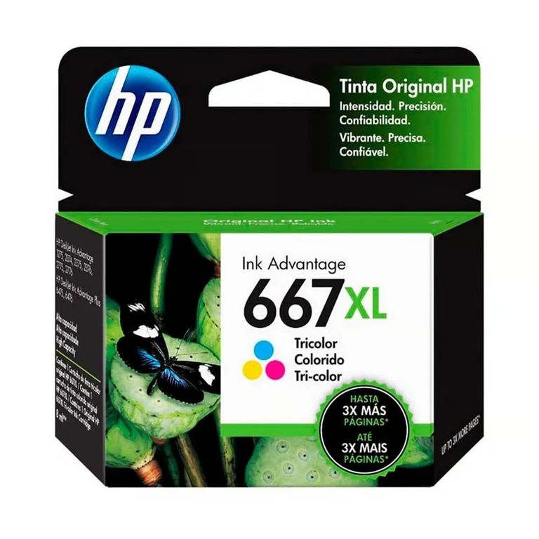 TINTA 3YM80AL (667XL) TRICOLOR DJ 2775 2375 1275 4175