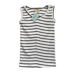 RED CARROT - Bvd de algodon negro y blanco rayado