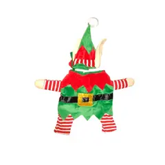 GENERICO - Traje duende con orejas para mascotas perro gato 3D talla 1