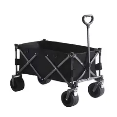 GENERICO - Coche plegable para compras y camping 90 x 57 (73-96) cm