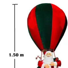 GENERICO - Globo Gigante Aerostático 150cm Papa Noel Navideño