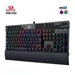 REDRAGON - TECLADO GAMER YAMA K550RGB-1 RGB USB SWITCH PURPLE BLACK