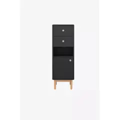 TU MESITA - Mueble Organizador de Baño Oasis color Negro