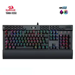 REDRAGON - TECLADO MECANICO YAMA K550RGB-1 LED RGB SWITCH PURPLE BLACK