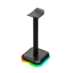 REDRAGON - SOPORTE PARA AUDIFONO CON LUCES Y CONECTOR USB SCEPTER HA300