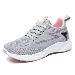 GENERICO - ZAPATILLA PARA MUJER SUPREME SPORT- GRIS - ROSA - G2231