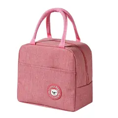 GENERICO - Lonchera Bolso Para alimentos con diseño - Rosa
