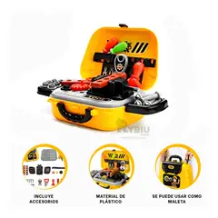 GENERICO - Mochila Practica Infantil en Amarillo Y+Gift Stickers