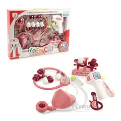 RYBIU IMPORT - Set de Doctora 14 Piezas para Juego Infantil en Rosado Y+Papel Regalo