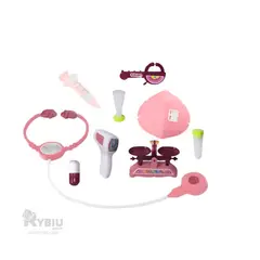 GENERICO - Kit de Doctora 14 Piezas en Caja para Juego Creativo en Rosado Y+Papel de Regalo