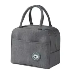 GENERICO - Lonchera Bolso Para alimentos con diseño - Gris