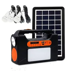 SEISA - Kit Solar Parlante Radio FM Panel Solar Portatil Multifuncional