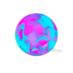 RYBIU IMPORT - Balon que Brilla en la Oscuridad Multicolor Y+Gift Stickers