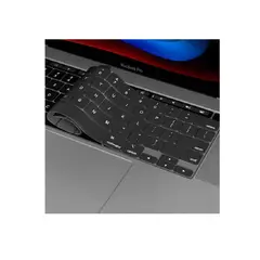 OTTOWARE - Protector Negro de Teclado versión Ingles de Macbook PRO 14 (A2442)