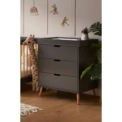 TU MESITA - Cómoda Clásica para Bebés Karina color Negro