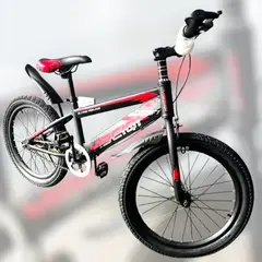 GENERICO - Bicicleta Color Negro con Rojo Aro 20