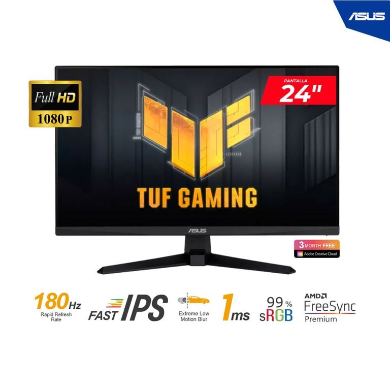 MONITOR TUF VG249Q3A 24 IPS FHD 1920x1080 180Hz 1ms ConPARLANTES