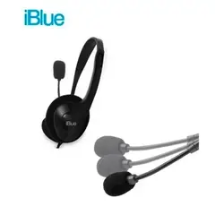 IBLUE - Audifonos HS-2001BK Para PC o Laptop Conector 35mm Negro