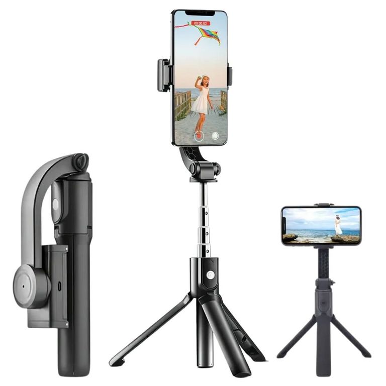 Estabilizador de Celular Bluetooth Gimbal 1 Eje Trípode Palo Selfie H5