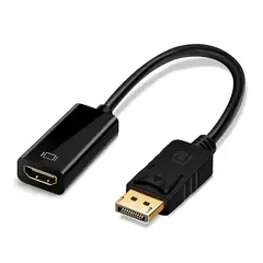GENERICO - Adaptador Displayport a Hdmi Cable Convertidor Negro