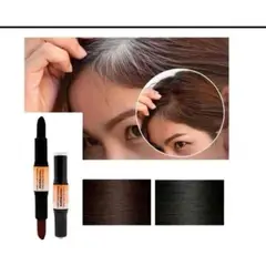 OEM - Barra Labial Cubre Canas 2 en 1 Marrón/negro