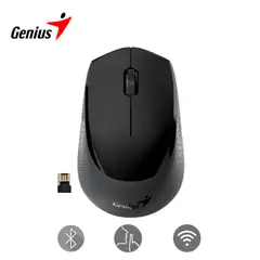 GENIUS - Mouse silencioso NX-8000S Bluetooth receptor USB 24GHz Negro