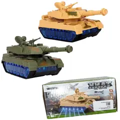 GENERICO - Tanque de guerra juguete de niños camion con luces a Pilas