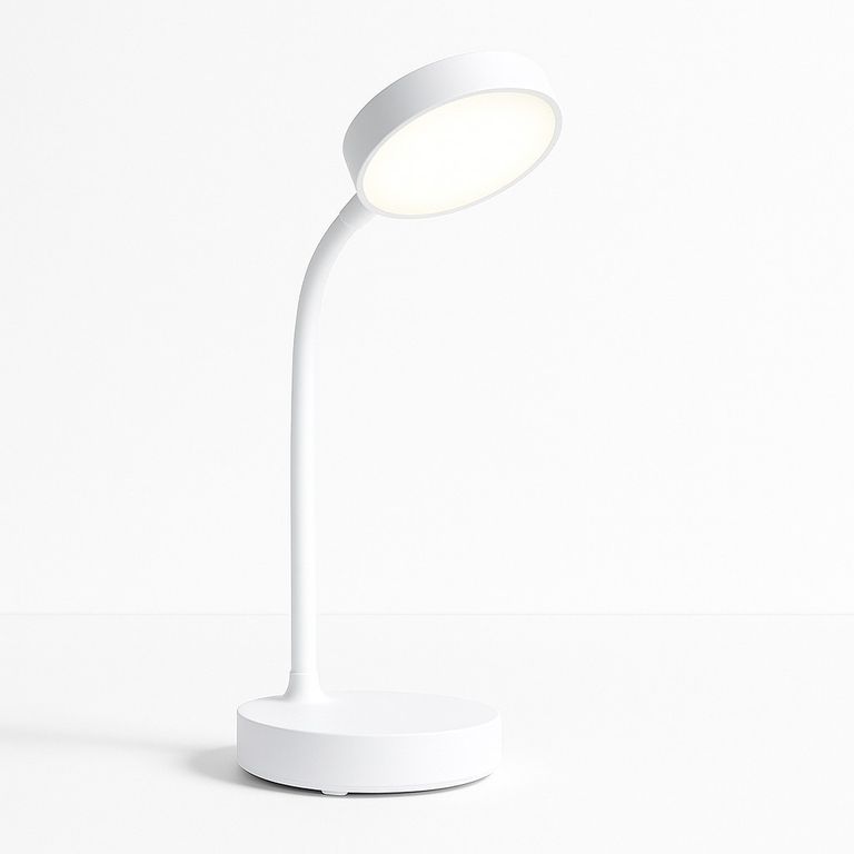 Lámpara LED Escritorio Minimalista - Flexible 3 Tonos Luz (Fría/Cálida) para Home Office y Estudio