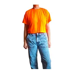 GENERICO - Polo Mujer Crop Top - Nathalie Love It - Neón