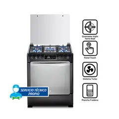 INDURAMA - Cocina a Gas 5 hornillas NIZA ZAFIRO Negro