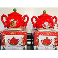 GENERICO - Azucarera Rojo con diseño Navideño