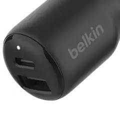 BELKIN - CARGADOR DE AUTO DOBLE USB C y A 42 WATTS -