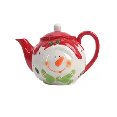 GENERICO - Tetera Navideña de Muñeco Nieve