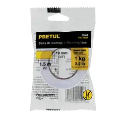 PRETUL - Cinta 3/4" x 1.5m Doble Contacto 20004