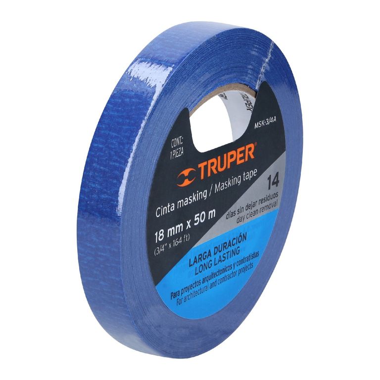 Cinta 3/4" x 50m Azul Masking Tape 12621